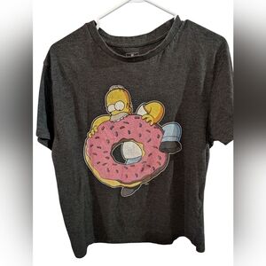 Gray T-Shirt with Omer Simpson